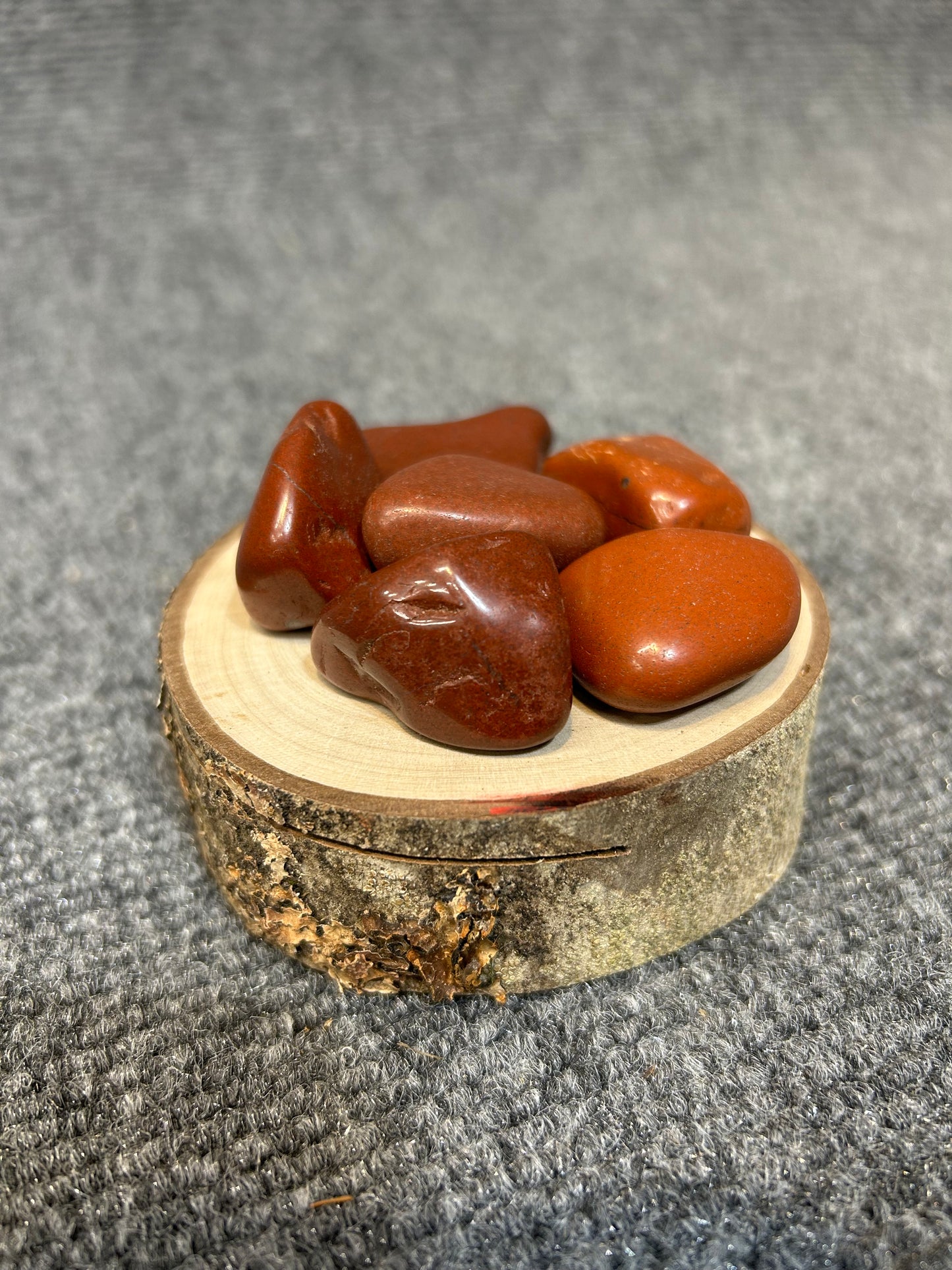 Red jasper, tumbled