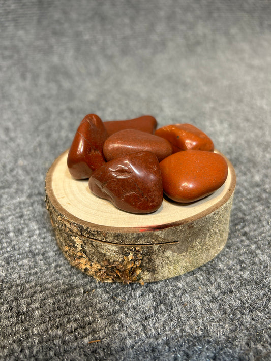 Red jasper, tumbled