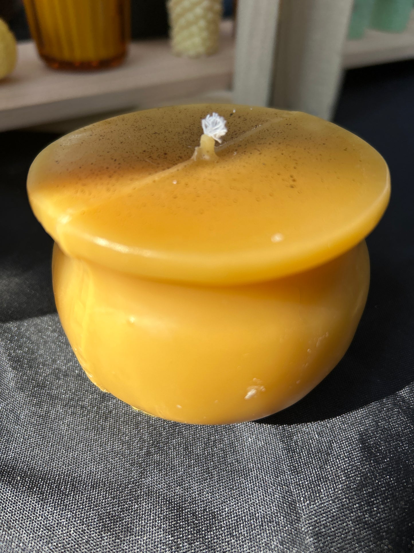 Cauldron Beeswax Candle