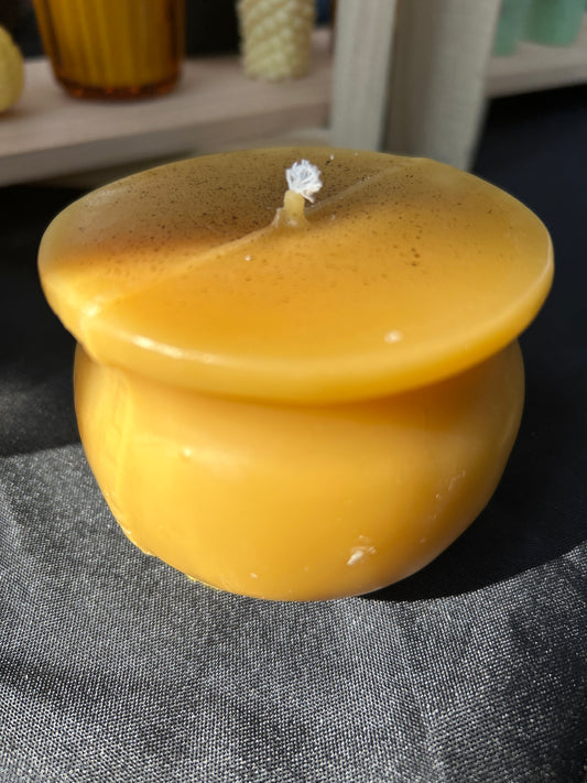 Cauldron Beeswax Candle