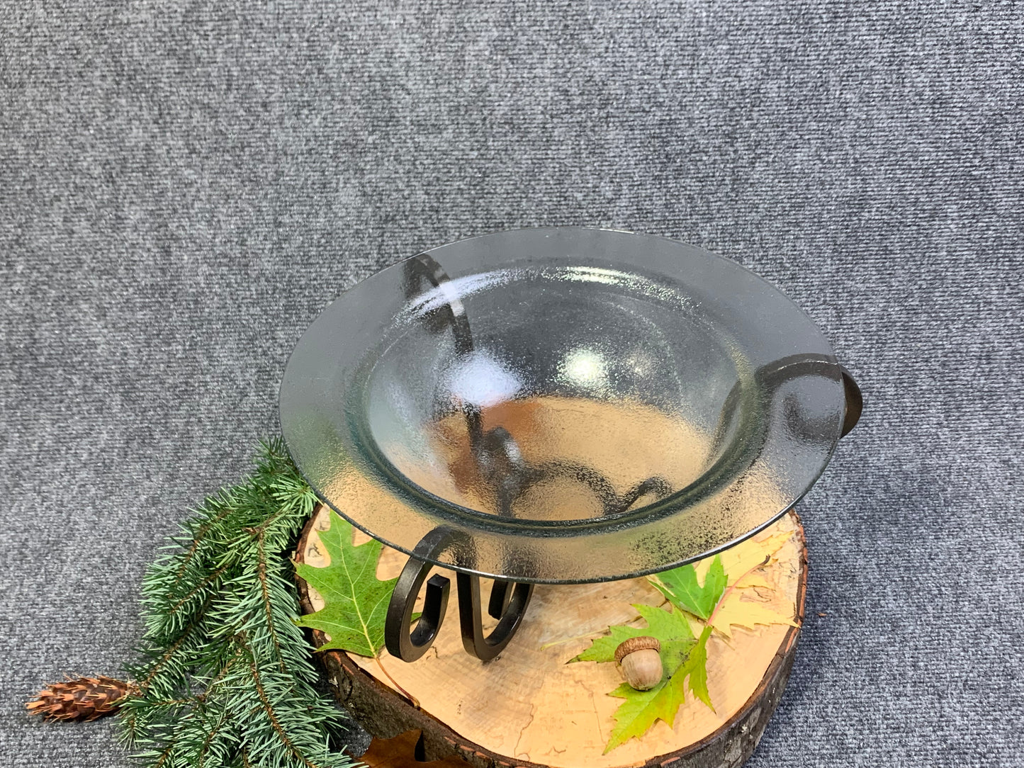 Glass Offering Bowl and Stand