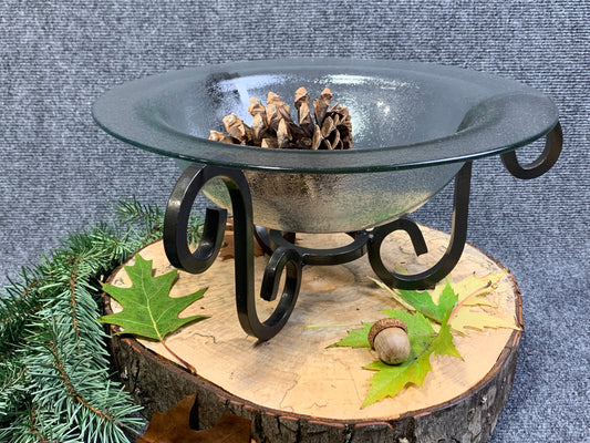Glass Offering Bowl and Stand