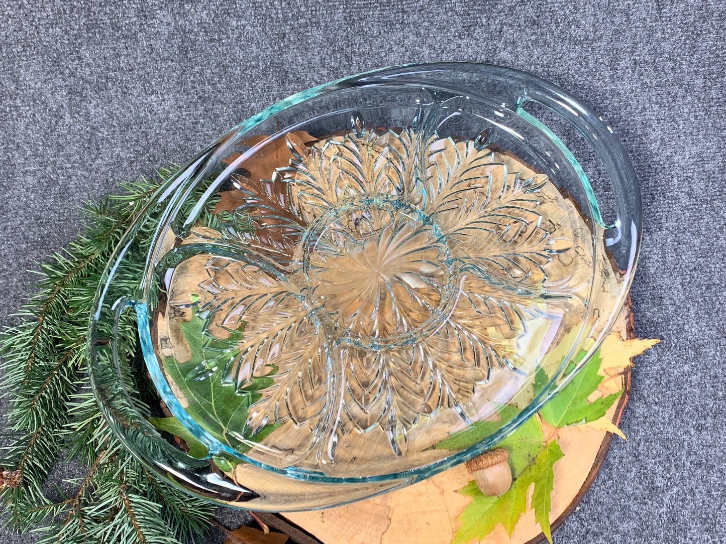 Glass Goddess Offering Tray