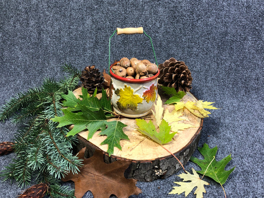 Autumn Leaves Ceramic Offering Bowl