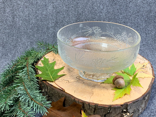 Glass Pinecone Offering Bowl